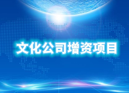 文化公司增資項(xiàng)目